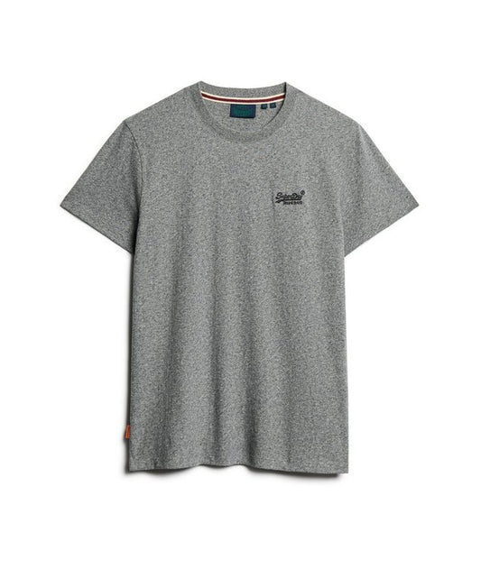 Superdry Essential Logo Embroidered T-Shirt Volcanic Black Grit*
