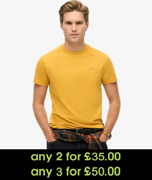 Superdry Essential Logo Embroidered T-Shirt Winter Gold*