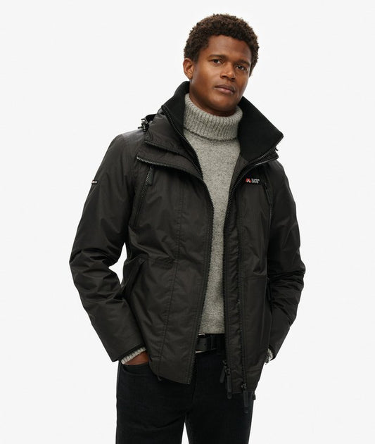 Superdry Hooded Mountain Windbreaker Jacket Black