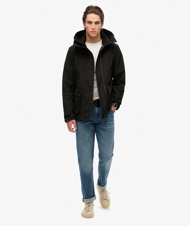 Superdry Hood Ultimate Embroidered Windbreaker Black
