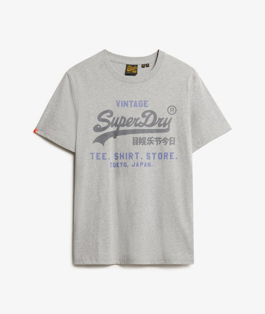 Superdry VL Heritage Relaxed T-Shirt College Grey Marl