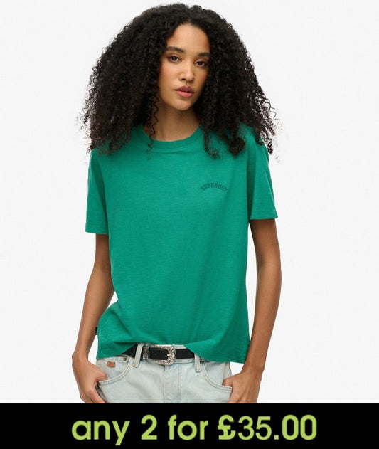 Superdry Essential Logo Washed T-Shirt Alpine