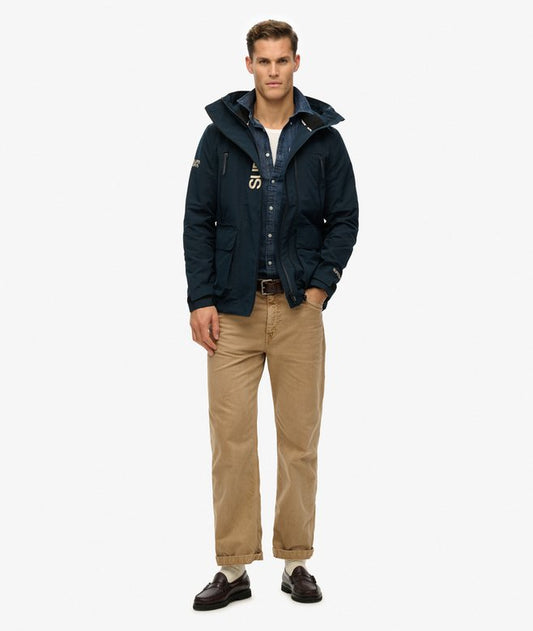 Superdry Hood Ultimate Embroidered Windbreaker Eclipse Navy
