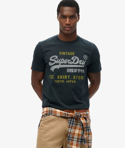 Superdry VL Heritage Relaxed T-Shirt Eclipse Navy