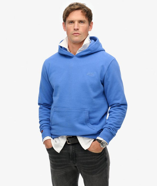 Superdry Essential Logo Hoodie HB Chambray Blue