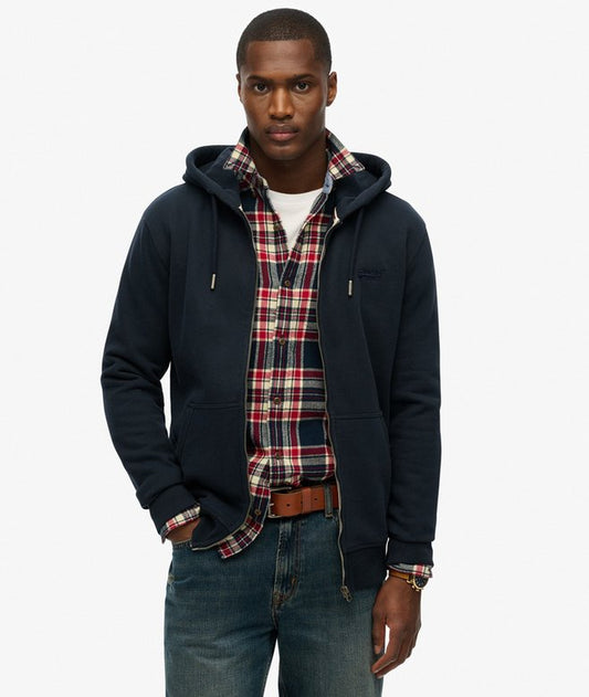 Superdry Essential Logo Zip Hoodie HB Eclipse Navy