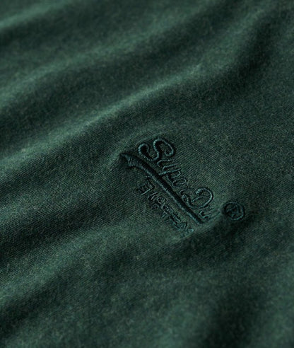 Superdry Essential Logo Embroidered T-Shirt Buck Green Marl*