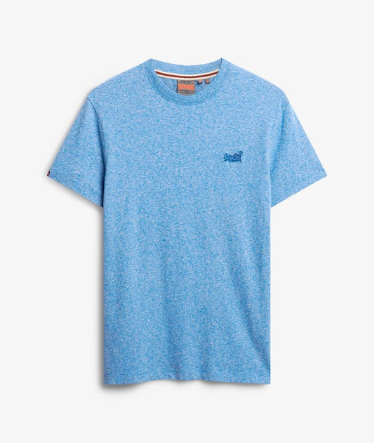 Superdry Essential Logo Embroidered T-Shirt Bright Blue Grit