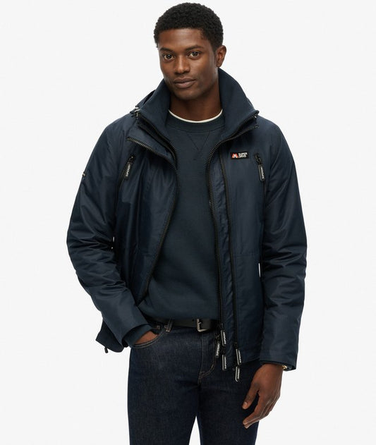 Superdry Hooded Mountain Windbreaker Jacket Eclipse Navy