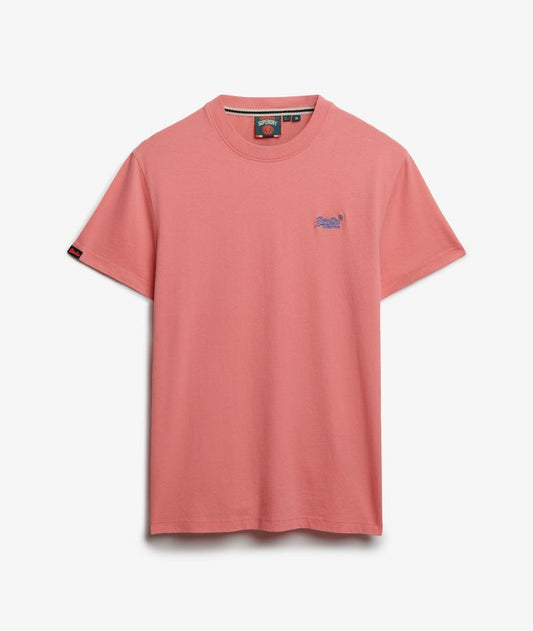 Superdry Essential Logo Embroidered T-Shirt Candy Pink