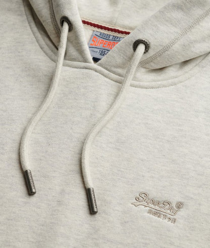 Superdry Essential Logo Hoodie Straw Grey Marl
