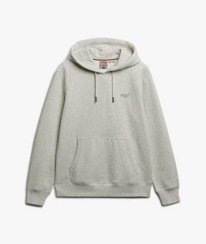 Superdry Essential Logo Hoodie Straw Grey Marl