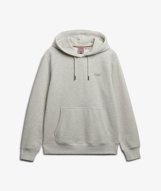 Superdry Essential Logo Hoodie Straw Grey Marl