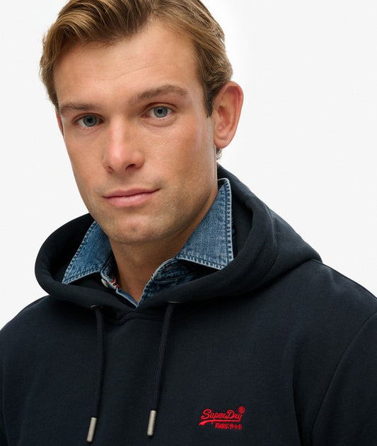 Superdry Essential Logo Hoodie Eclipse Navy/Red