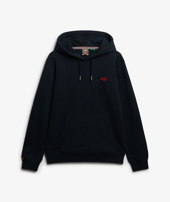 Superdry Essential Logo Hoodie Eclipse Navy/Red