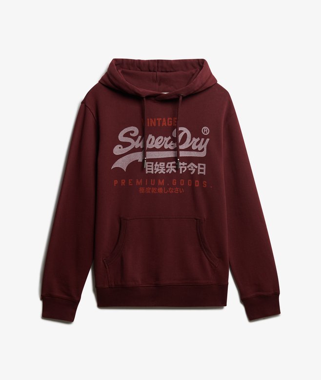 Superdry VL Duo Classic Hood Port Red