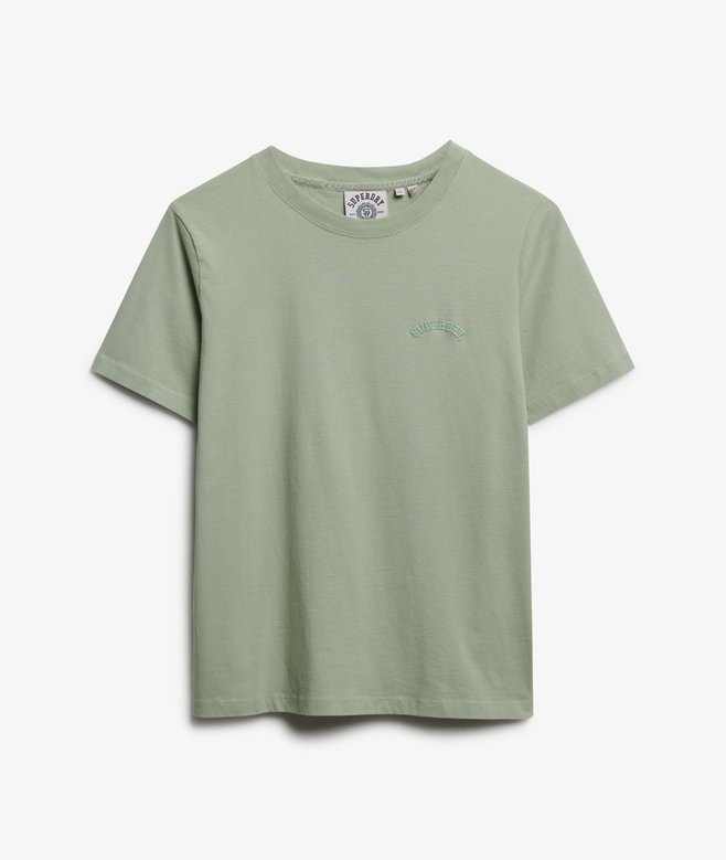 Superdry Ladies Essential Logo EMB T-Shirt Dusty Sage