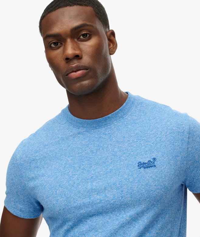 Superdry Essential Logo Embroidered T-Shirt Fresh Blue Grit*