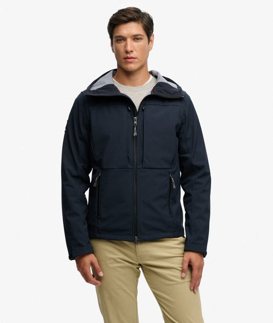Superdry Hooded Softshell Trekker Jacket Eclipse Navy