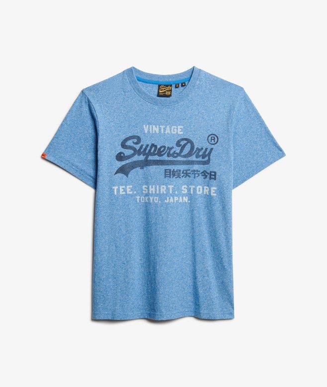 Superdry VL Classic Relaxed T-Shirt Fresh Blue Grit