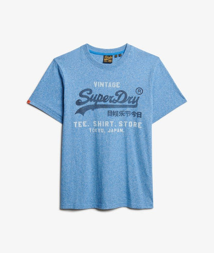 Superdry VL Classic Relaxed T-Shirt Fresh Blue Grit