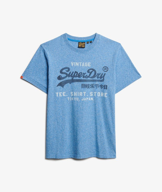 Superdry VL Classic Relaxed T-Shirt Fresh Blue Grit