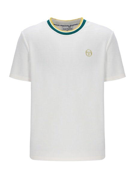 Sergio Tacchini Monte Velour T-Shirt Gardenia