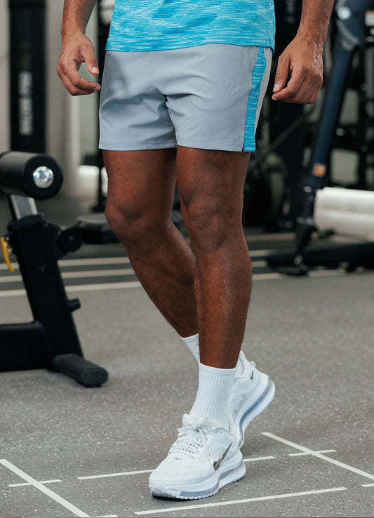 Gym King Energy Space Dye Short Urban Grey/Ocean Blue Multi