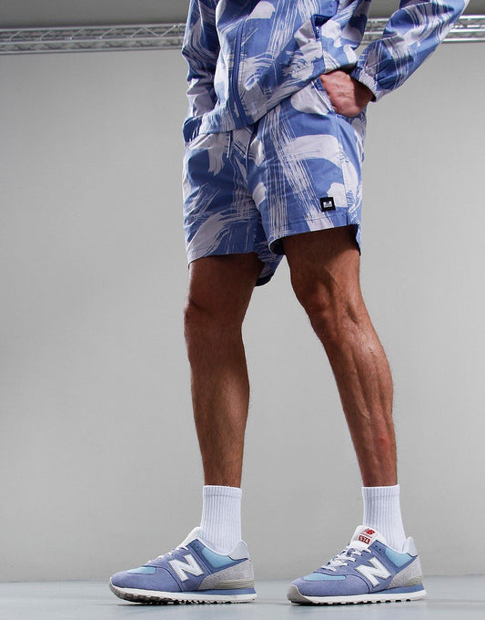Weekend Offender Anzio Camo Shorts Cornflower