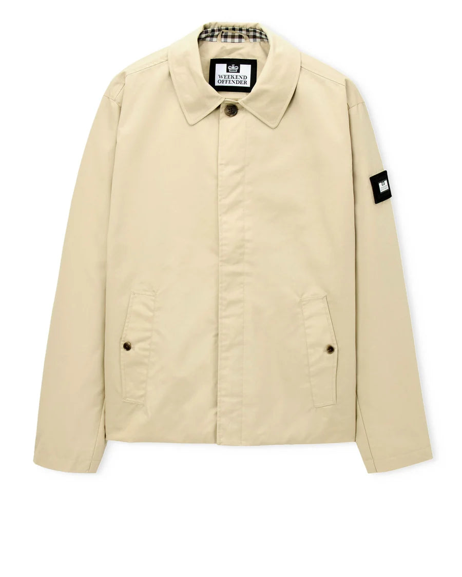 Weekend Offender Castlereigh Harrington Jacket Stone