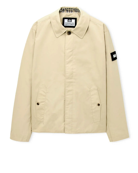 Weekend Offender Castlereigh Harrington Jacket Stone
