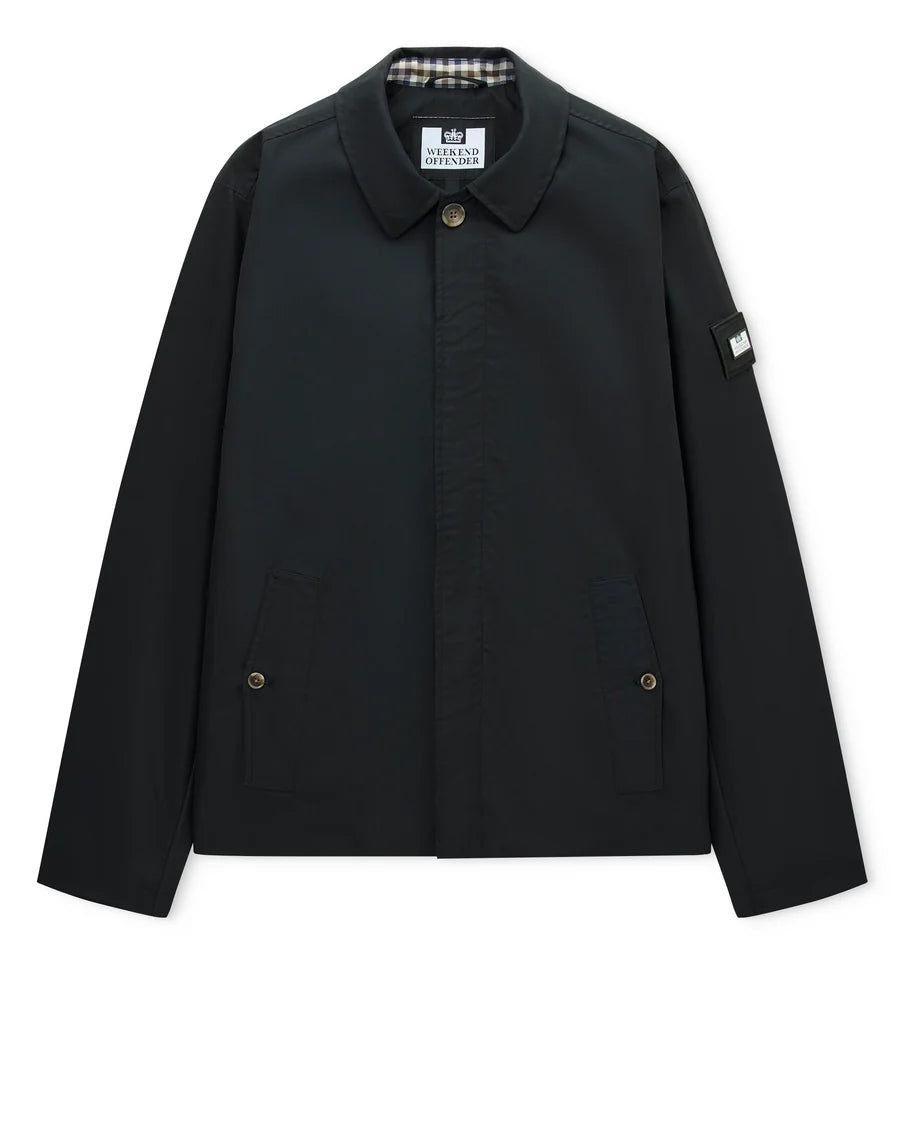 Weekend Offender Castlereigh Harrington Jacket Black