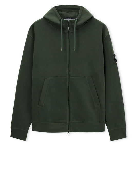 Weekend Offender Winton Zip Through Hoodie Black Forest