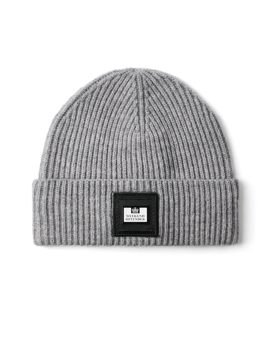 Weekend Offender Palmyra Rib Knit Beanie Smokey