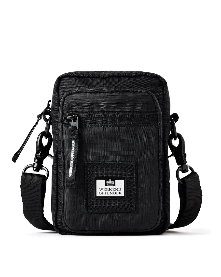 Weekend Offender Small Cross Body Bag Black Ripstop